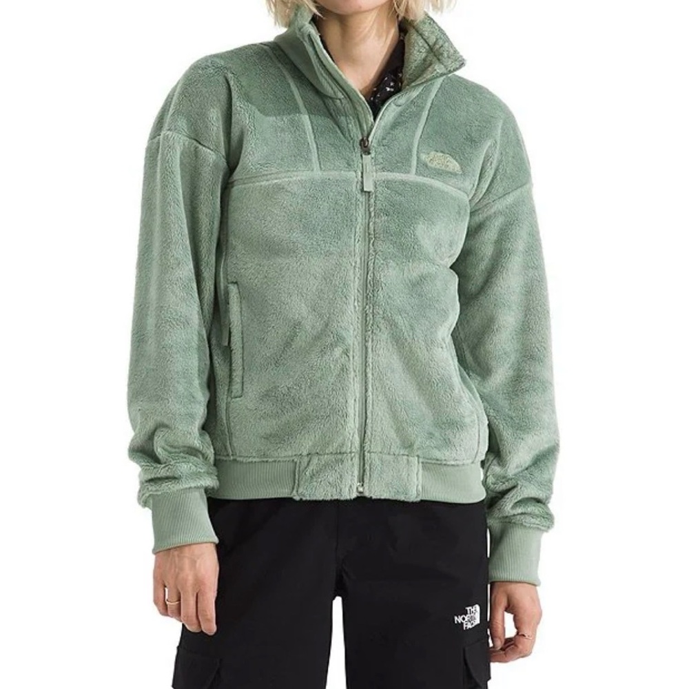 The North Face Women's Sage Green Teddy Fleece Jacket